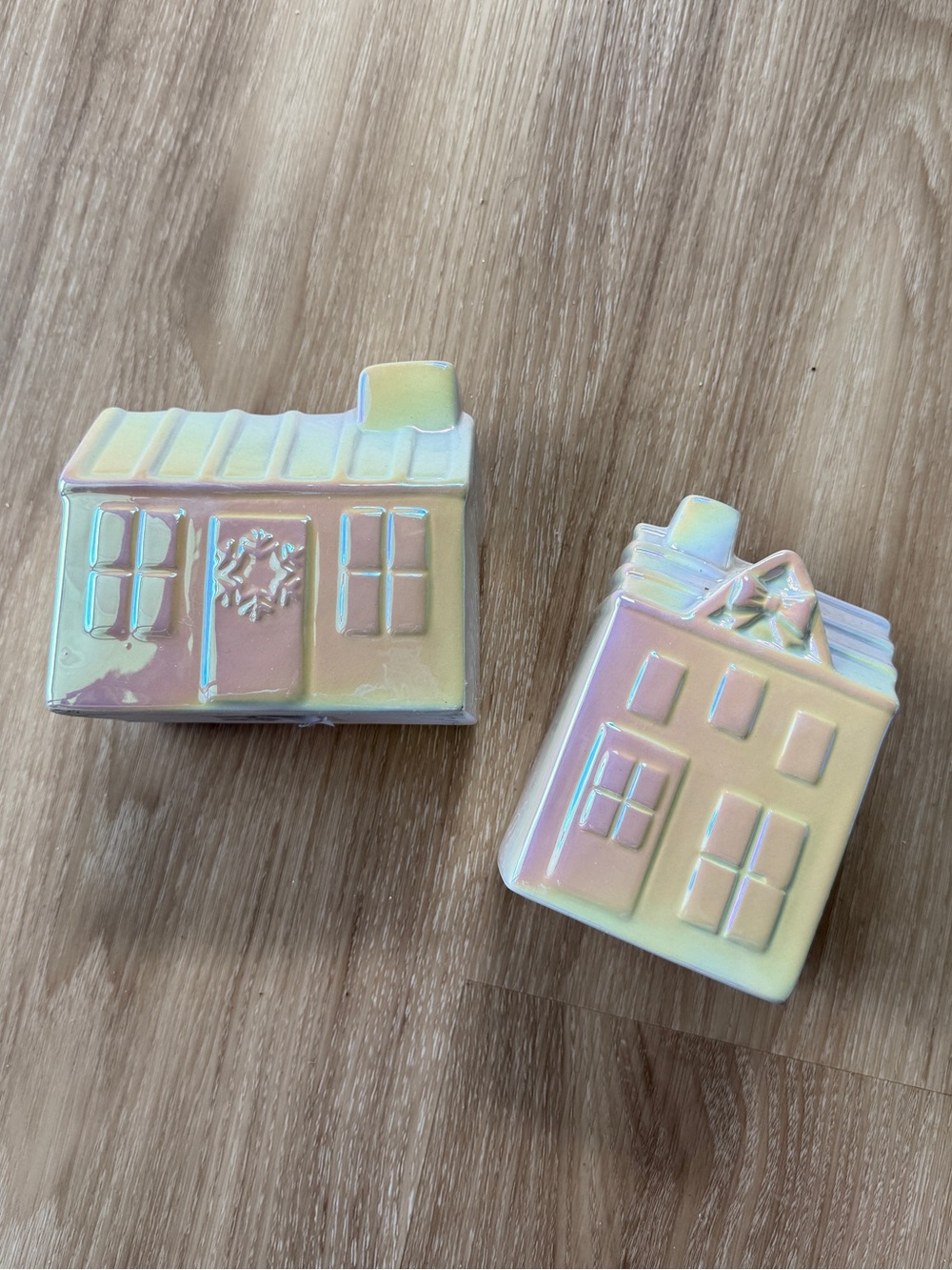 Threshold Iridescent Christmas Houses